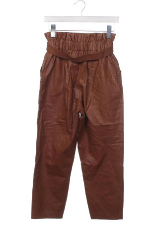Pantaloni de piele pentru damă River Island, Mărime XS, Culoare Maro, Preț 72,83 Lei