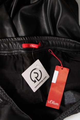 Dámske kožené nohavice  S.Oliver, Veľkosť M, Farba Čierna, Cena  56,37 €