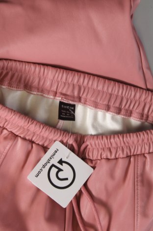 Dámske kožené nohavice  SHEIN, Veľkosť XS, Farba Ružová, Cena  4,45 €