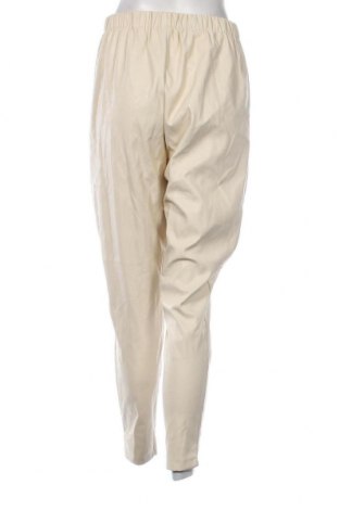 Дамски кожен панталон SHEIN, Размер XL, Цвят Екрю, Цена 29,00 лв.