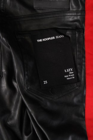 Γυναικείο παντελόνι δερμάτινο The Kooples, Μέγεθος XS, Χρώμα Μαύρο, Τιμή 81,28 €