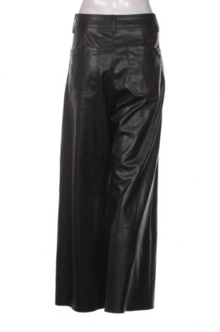 Дамски кожен панталон Zara, Размер L, Цвят Черен, Цена 27,05 лв.