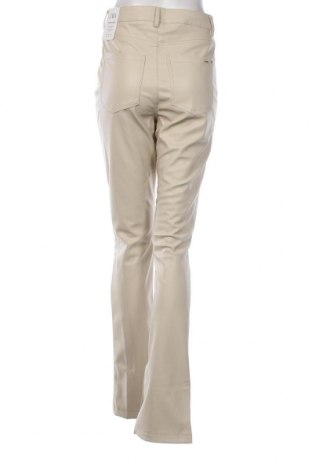 Дамски кожен панталон Zara, Размер M, Цвят Бежов, Цена 24,80 лв.