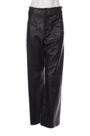 Дамски кожен панталон Zara, Размер M, Цвят Черен, Цена 12,15 лв.