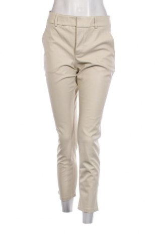 Дамски кожен панталон Zara, Размер M, Цвят Екрю, Цена 12,15 лв.