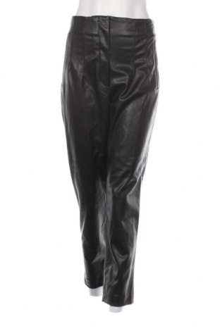 Дамски кожен панталон Zara, Размер M, Цвят Черен, Цена 12,40 лв.