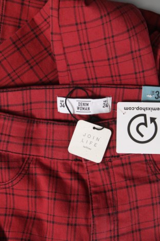 Γυναικείο παντελόνι Lefties, Μέγεθος XS, Χρώμα Κόκκινο, Τιμή 9,48 €