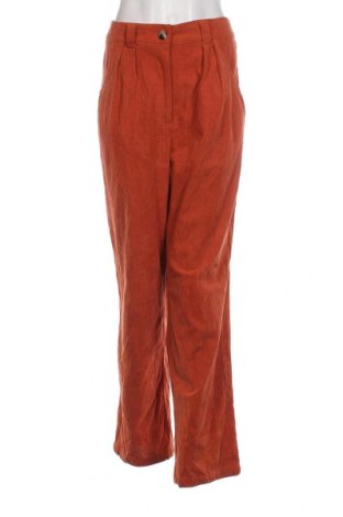 Pantaloni de velvet de femei, Mărime L, Culoare Portocaliu, Preț 15,26 Lei
