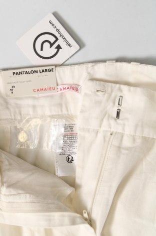 Дамски панталон Camaieu, Размер S, Цвят Бял, Цена 18,40 лв.