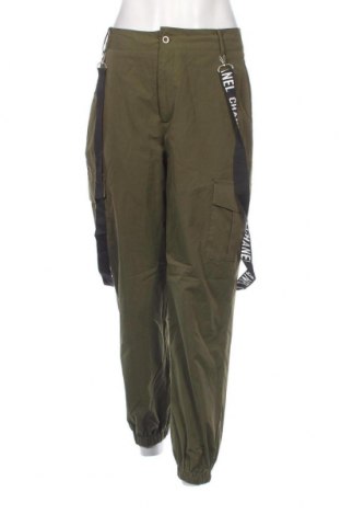 Дамски панталон ChicMe, Размер M, Цвят Зелен, Цена 29,00 лв.