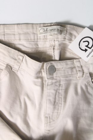 Pantaloni de femei Clockhouse, Mărime L, Culoare Ecru, Preț 19,08 Lei