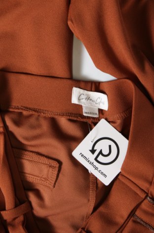 Дамски панталон Cotton Club, Размер L, Цвят Кафяв, Цена 17,60 лв.