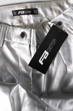 Дамски панталон Fb Sister, Размер S, Цвят Сребрист, Цена 29,00 лв.