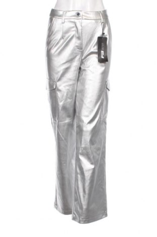Дамски панталон Fb Sister, Размер S, Цвят Сребрист, Цена 29,00 лв.