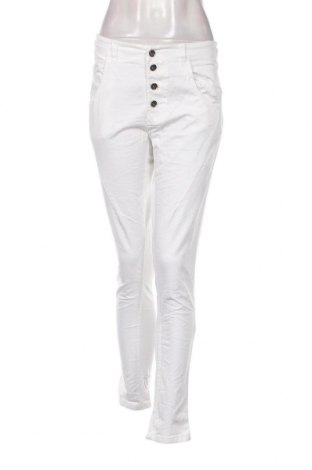 Γυναικείο παντελόνι Funky Staff, Μέγεθος M, Χρώμα Λευκό, Τιμή 14,26 €