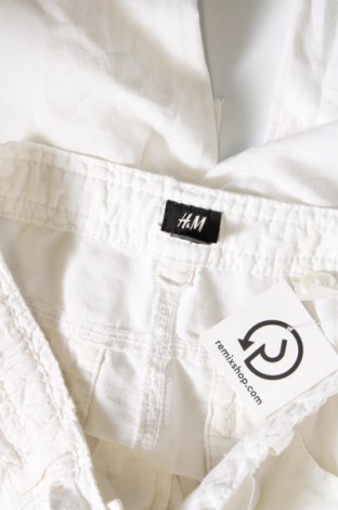 Дамски панталон H&M, Размер M, Цвят Бял, Цена 29,33 лв.
