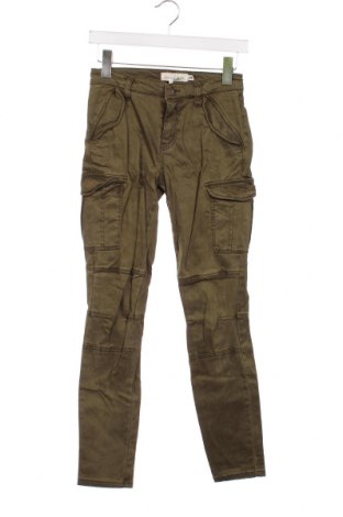 Дамски панталон H&M L.O.G.G., Размер XS, Цвят Зелен, Цена 50,31 лв.