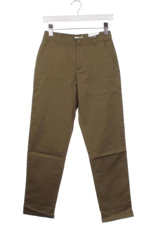 Дамски панталон Knowledge Cotton Apparel, Размер XS, Цвят Зелен, Цена 23,40 лв.