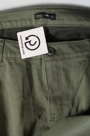 Γυναικείο παντελόνι Laura Torelli, Μέγεθος 3XL, Χρώμα Πράσινο, Τιμή 15,25 €