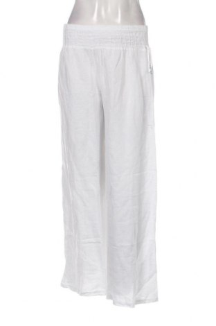 Pantaloni de femei Lin Passion, Mărime M, Culoare Alb, Preț 205,26 Lei