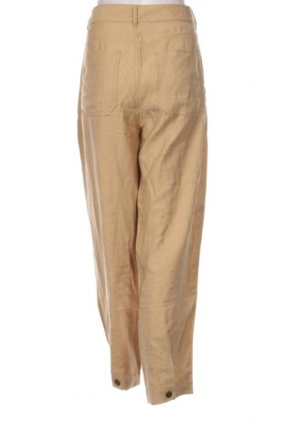 Дамски панталон Massimo Dutti, Размер L, Цвят Бежов, Цена 10,56 лв.