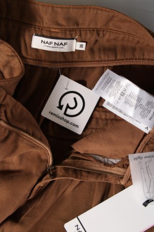 Дамски панталон Naf Naf, Размер S, Цвят Кафяв, Цена 18,60 лв.