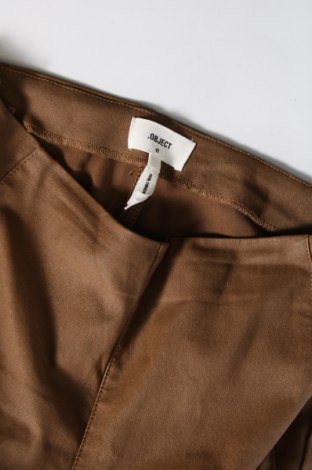 Дамски панталон Object, Размер L, Цвят Кафяв, Цена 22,17 лв.