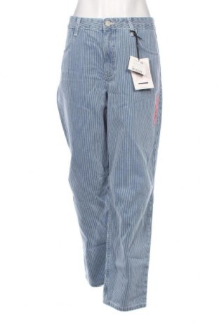 Дамски панталон Pull&Bear, Размер L, Цвят Син, Цена 46,00 лв.
