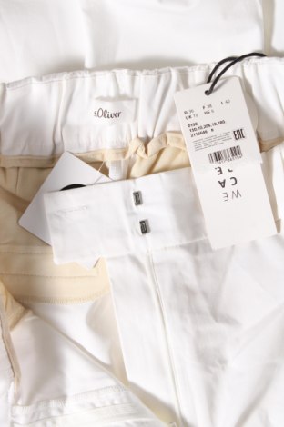 Pantaloni de femei S.Oliver, Mărime S, Culoare Alb, Preț 305,92 Lei