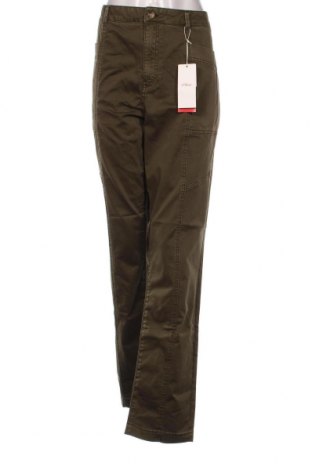 Дамски панталон S.Oliver, Размер XL, Цвят Зелен, Цена 22,32 лв.