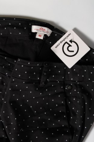 Дамски панталон S.Oliver, Размер L, Цвят Черен, Цена 41,00 лв.