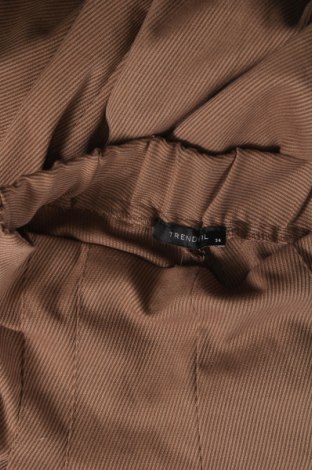 Γυναικείο παντελόνι Trendyol, Μέγεθος XS, Χρώμα Καφέ, Τιμή 11,74 €