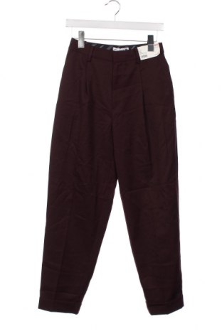 Дамски панталон Uniqlo, Размер XS, Цвят Червен, Цена 32,55 лв.