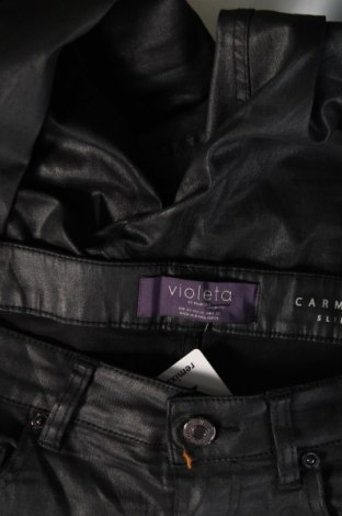 Γυναικείο παντελόνι Violeta by Mango, Μέγεθος L, Χρώμα Μαύρο, Τιμή 9,46 €