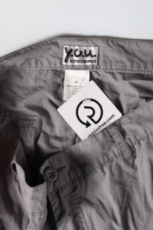 Дамски панталон Y.O.U, Размер 3XL, Цвят Сив, Цена 23,49 лв.
