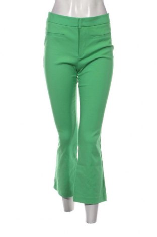 Дамски панталон Zara, Размер M, Цвят Зелен, Цена 9,45 лв.