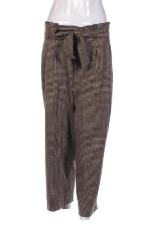 Дамски панталон Zara, Размер L, Цвят Кафяв, Цена 12,30 лв.
