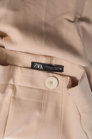 Дамски панталон Zara, Размер XS, Цвят Бежов, Цена 27,00 лв.