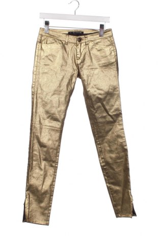 Pantaloni de femei Zara, Mărime S, Culoare Auriu, Preț 68,80 Lei