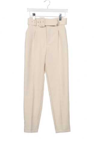 Дамски панталон Zara, Размер XS, Цвят Бежов, Цена 27,37 лв.