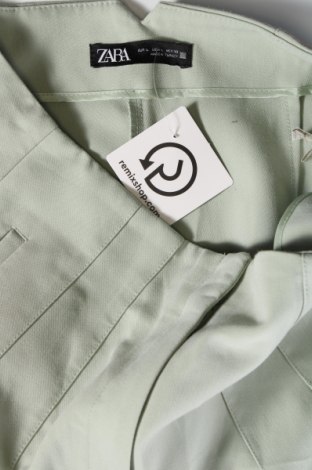 Pantaloni de femei Zara, Mărime L, Culoare Verde, Preț 88,82 Lei