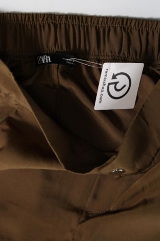 Дамски панталон Zara, Размер S, Цвят Зелен, Цена 7,29 лв.