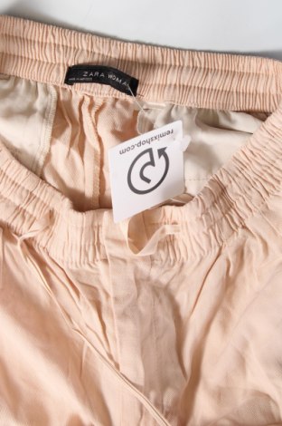Дамски панталон Zara, Размер S, Цвят Бежов, Цена 9,45 лв.