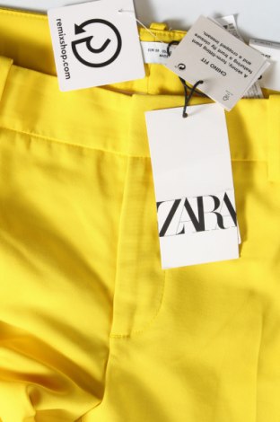 Pantaloni de femei Zara, Mărime M, Culoare Galben, Preț 158,16 Lei