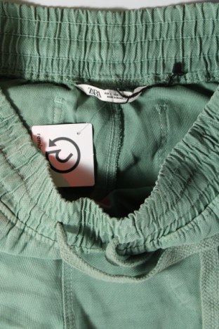 Damenhose Zara, Größe L, Farbe Grün, Preis 18,79 €