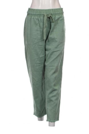 Дамски панталон Zara, Размер L, Цвят Зелен, Цена 13,50 лв.
