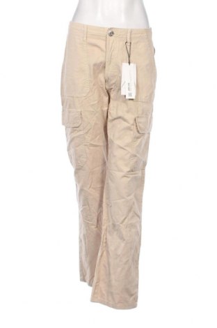 Дамски панталон Zara, Размер M, Цвят Бежов, Цена 62,00 лв.