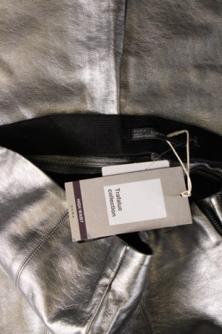 Pantaloni de femei Zara Trafaluc, Mărime M, Culoare Argintiu, Preț 158,00 Lei