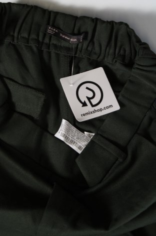 Pantaloni de femei Zara Trafaluc, Mărime S, Culoare Verde, Preț 28,42 Lei