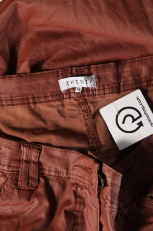 Pantaloni de femei Zhenzi, Mărime XXL, Culoare Maro, Preț 31,48 Lei